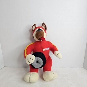 Vintage 2005 NASCAR TIRE CARRIER - RED PLUSH DOG #64